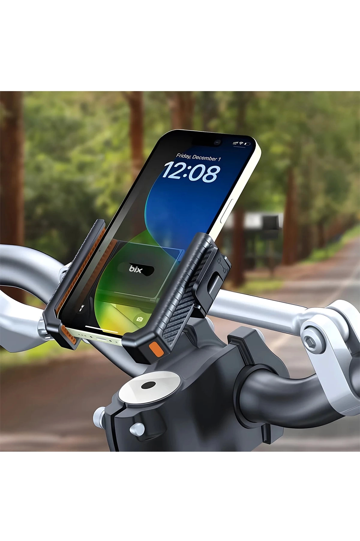 Gidon Bağlantılı Bisiklet Motosiklet İçin Esnek Abs 4-7.8″ İnç Telefon Tutucu 360° Dönebilen Tasarım Gidon Bağlantılı Bisiklet Motosiklet İçin Esnek Abs 4-7.8″ İnç Telefon Tutucu 360° Dönebilen Tasarım