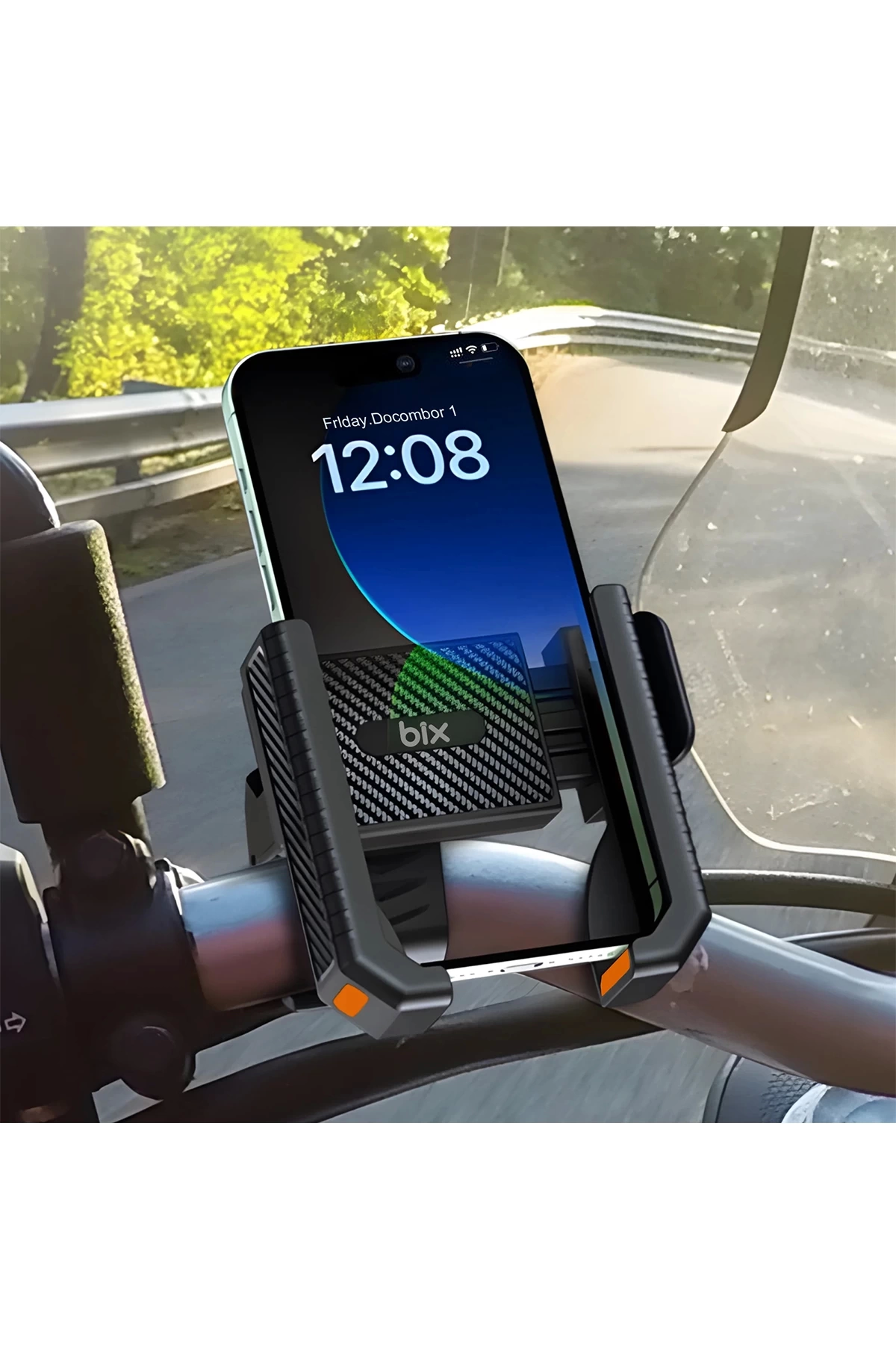 Gidon Bağlantılı Bisiklet Motosiklet İçin Esnek Abs 4-7.8″ İnç Telefon Tutucu 360° Dönebilen Tasarım Gidon Bağlantılı Bisiklet Motosiklet İçin Esnek Abs 4-7.8″ İnç Telefon Tutucu 360° Dönebilen Tasarım