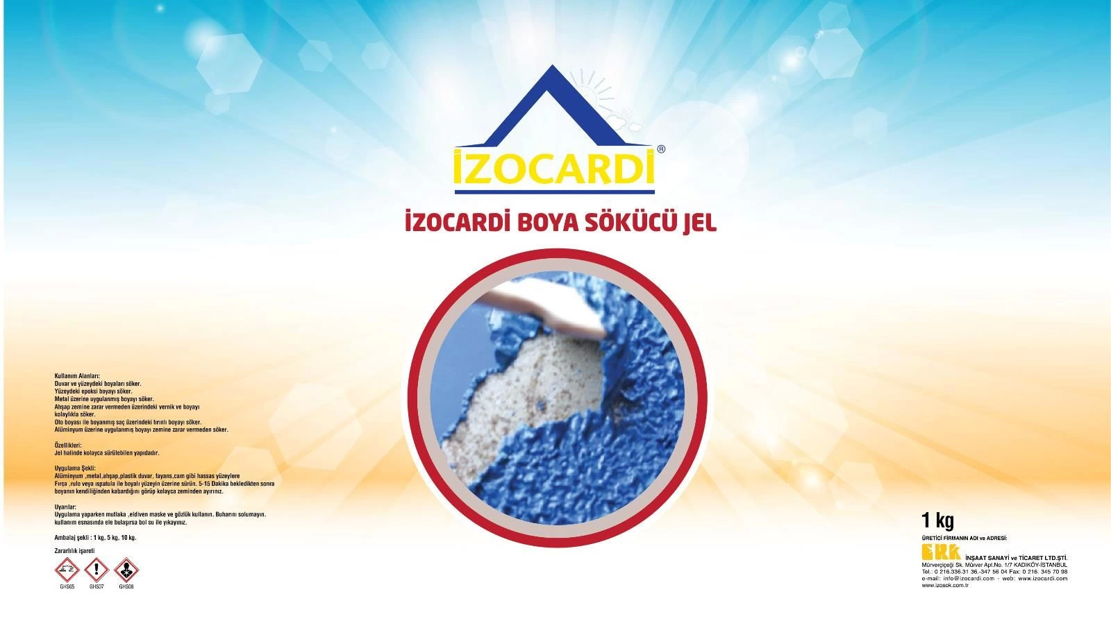 İzocardi Boya Sökücü Jel 1 Kg İzocardi Boya Sökücü Jel 1 Kg