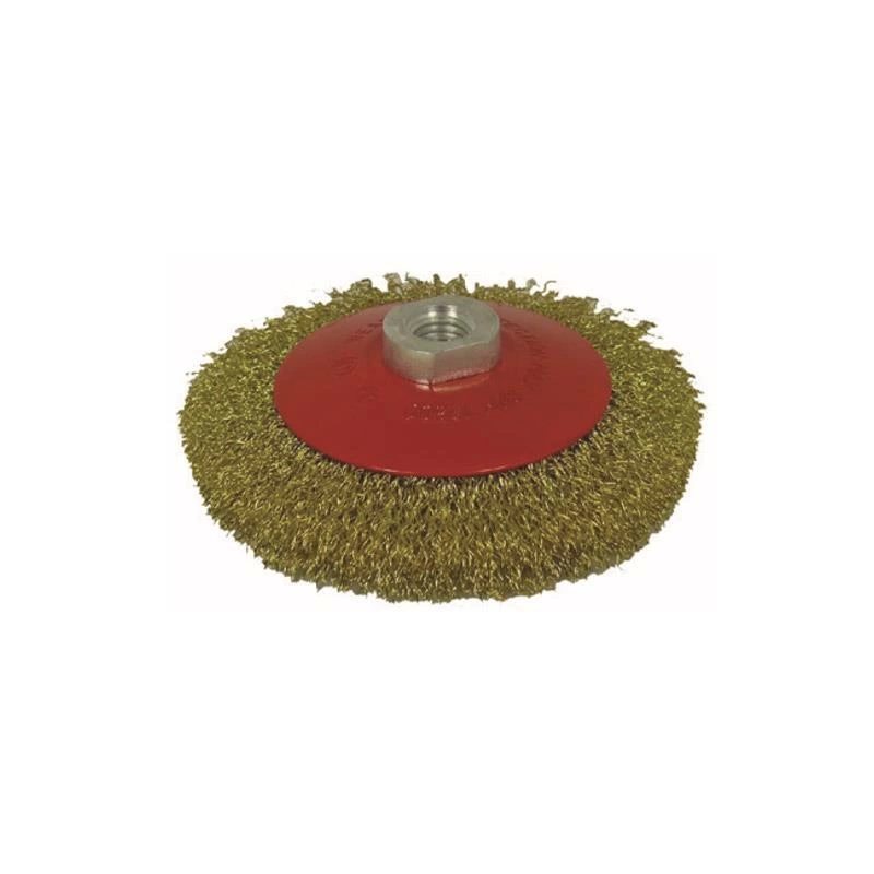 Partner 03031 M14 Vidalı Sarı Telli Fırça 100 mm Partner 03031 M14 Vidalı Sarı Telli Fırça 100 mm