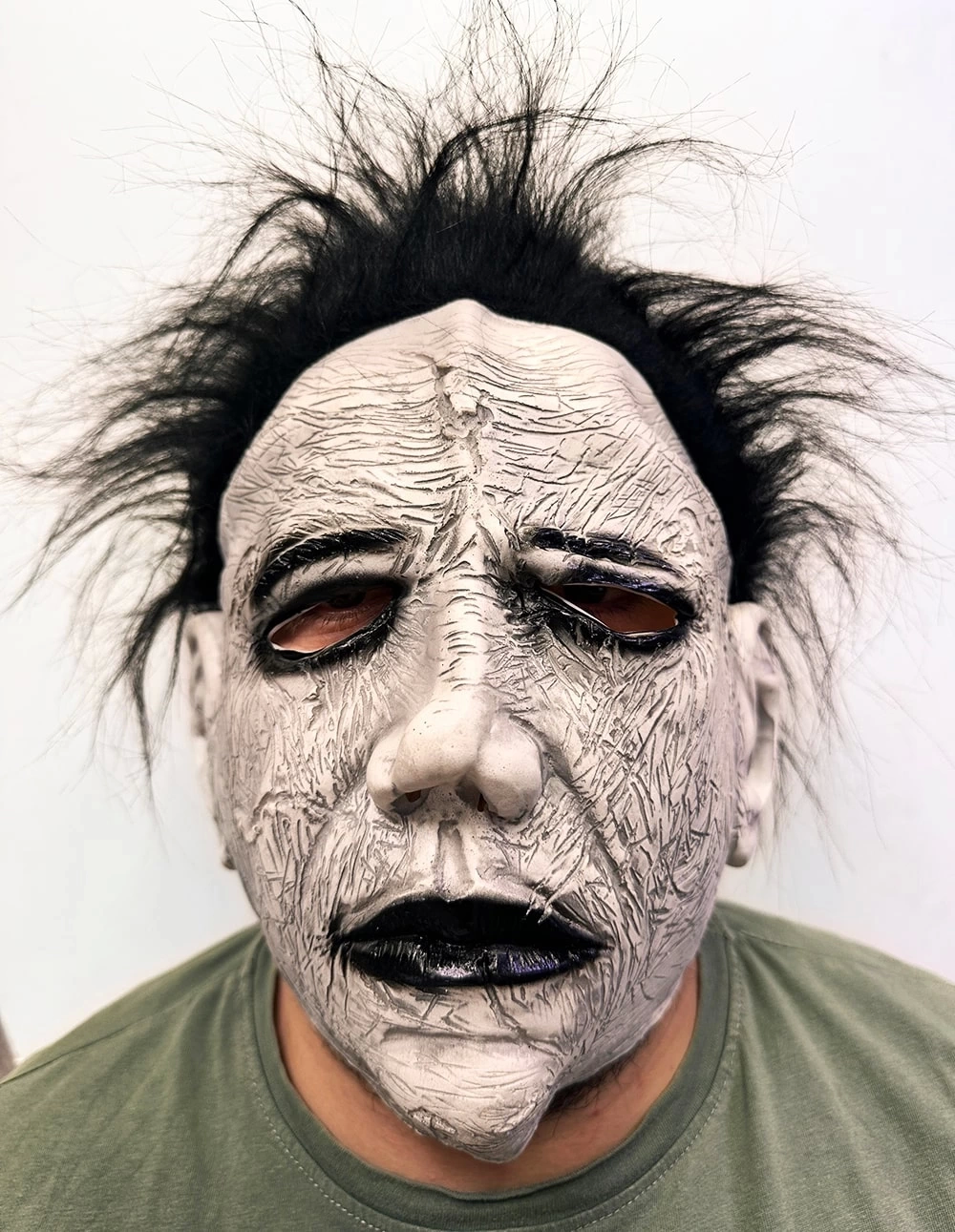 Siyah Saçlı Michael Myers Lateks Yüze Tam Yapışan Et Maske Korku Maskesi Siyah Saçlı Michael Myers Lateks Yüze Tam Yapışan Et Maske Korku Maskesi