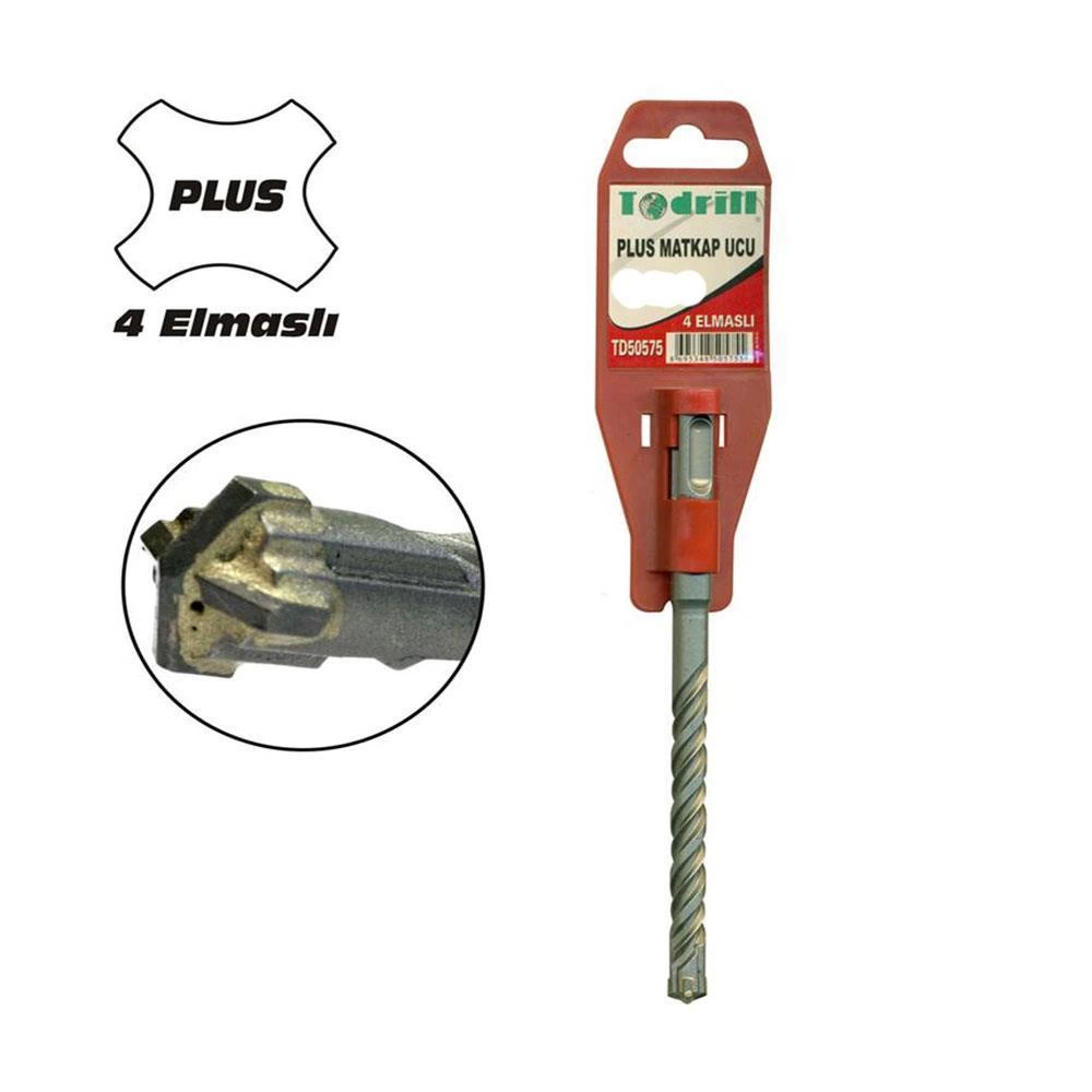 Todrill 50637 26X450 mm Sds Plus 4 Elmaslı Matkap Ucu Todrill 50637 26X450 mm Sds Plus 4 Elmaslı Matkap Ucu