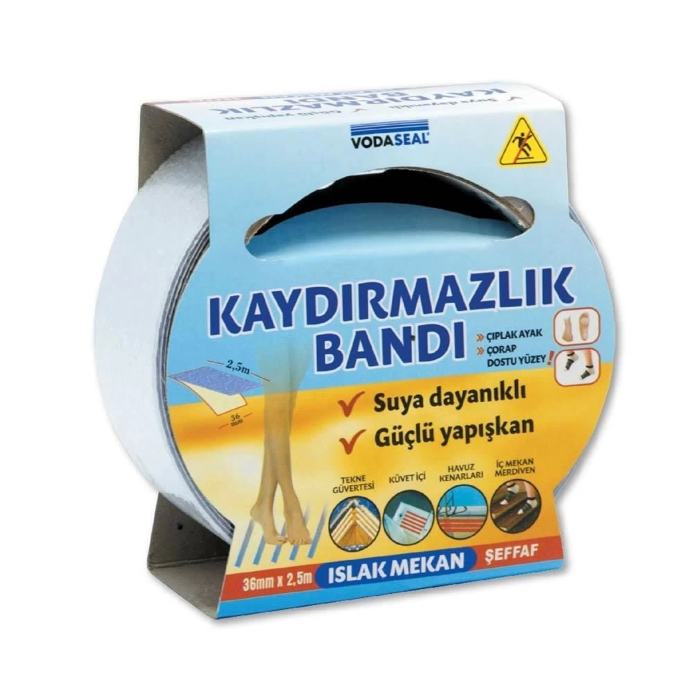 Vodaseal Islak Mekan Kaydırmazlık Bandı 36 mm 2,5 Metre Vodaseal Islak Mekan Kaydırmazlık Bandı 36 mm 2,5 Metre