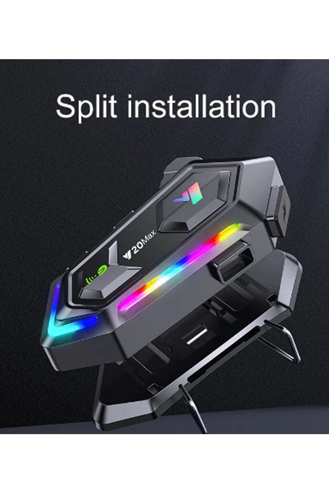 Y20 Max Motosiklet Bluetooth 5.3 Kask Intercom 2 Kişi 300 Metre Eşleşme Özellikli Y20 Max Motosiklet Bluetooth 5.3 Kask Intercom 2 Kişi 300 Metre Eşleşme Özellikli