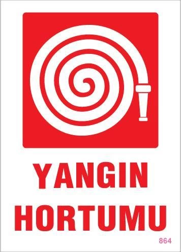 Yangın Hortumu Uyarı Levhası 25x35 KOD:864
