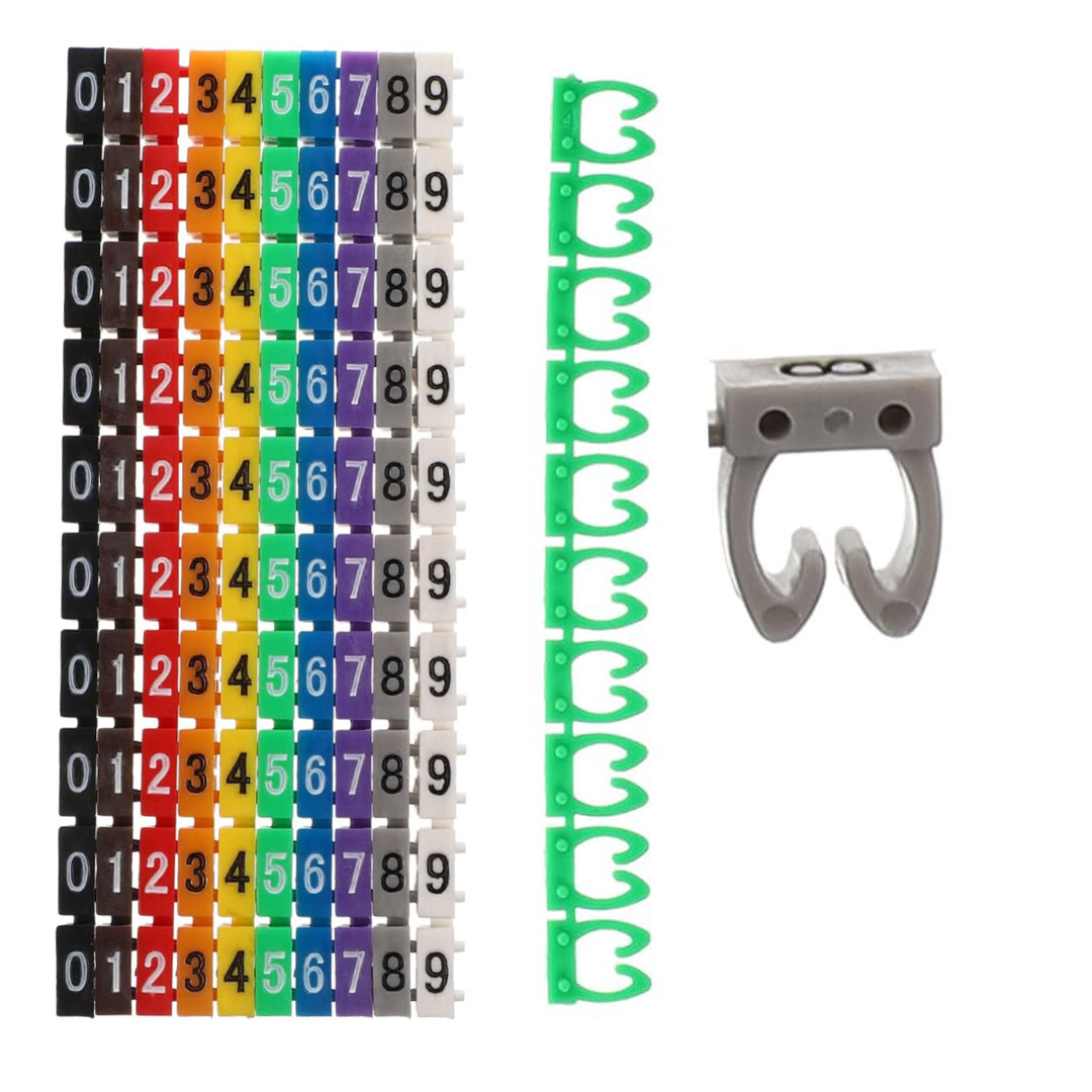 0-9 DİJİTAL KODLU RENKLİ KABLO İŞARETLEYİCİ 4MM (5271)