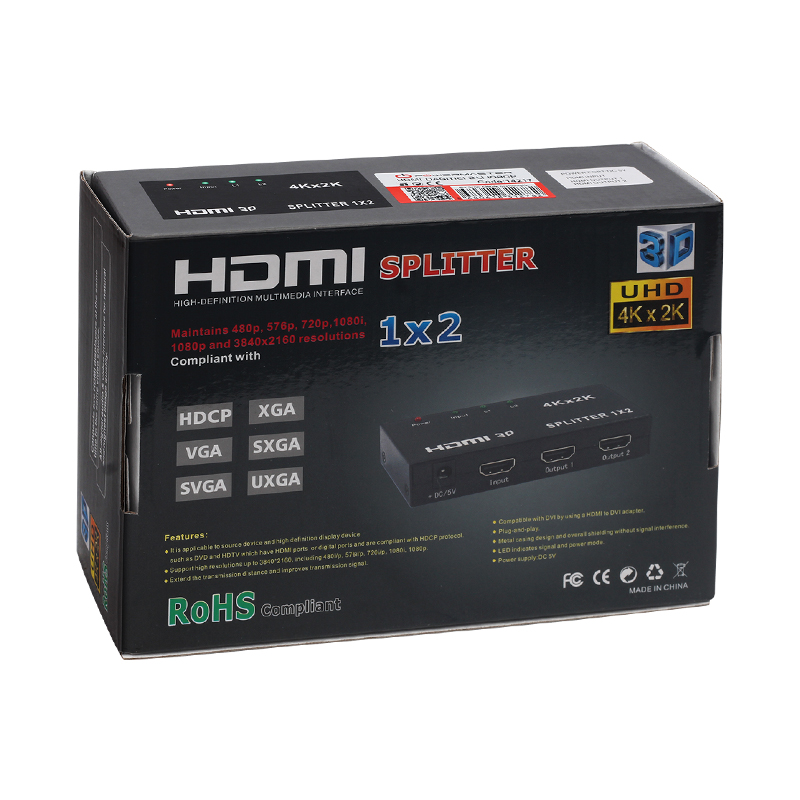 1.4V 1080P 4KX2K 2 PORT HDMI SPLITTER DAĞITICI (5271) 1.4V 1080P 4KX2K 2 PORT HDMI SPLITTER DAĞITICI (5271)