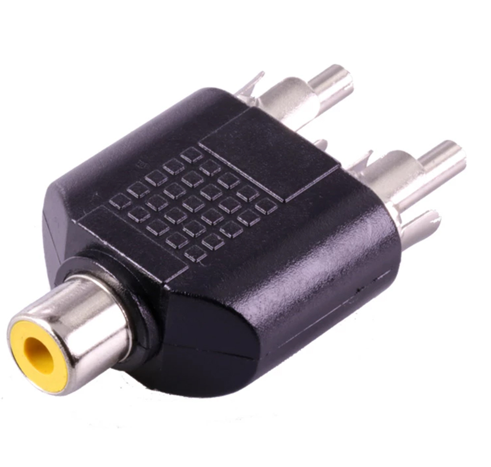 1 RCA DİŞİ / 2 RCA ERKEK ÇEVİRİCİ JACK (5271)