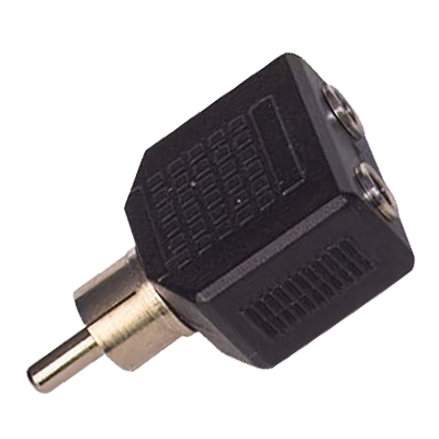 1 RCA ERKEK / 3.5 MM STEREO 2 DİŞİ ÇEVİRİCİ JACK (5271)