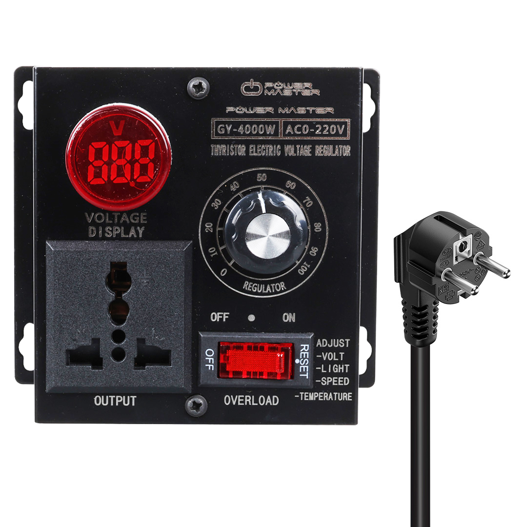 10-100V AC 4000 WATT 15A HIZ IŞIK KONTROLÜ MOTOR SÜRÜCÜ VOLTAJ REGÜLATÖR (5271)