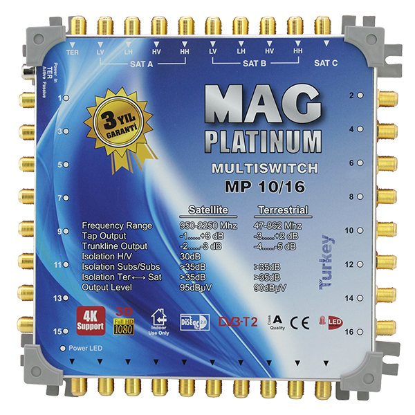 10*16 SONLU UYDU SANTRALİ MAG PLATINUM (5271)