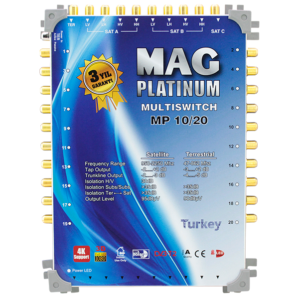 10*20 SONLU UYDU SANTRALİ MAG PLATINUM (5271)
