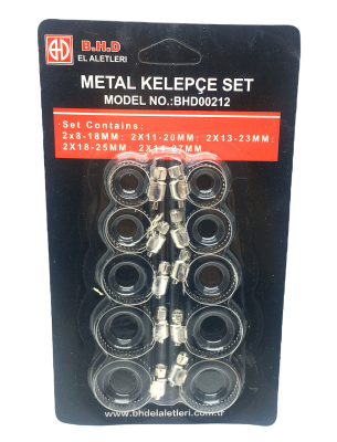 10 PARÇA  METAL HORTUM KELEPÇESİ SET (5271)