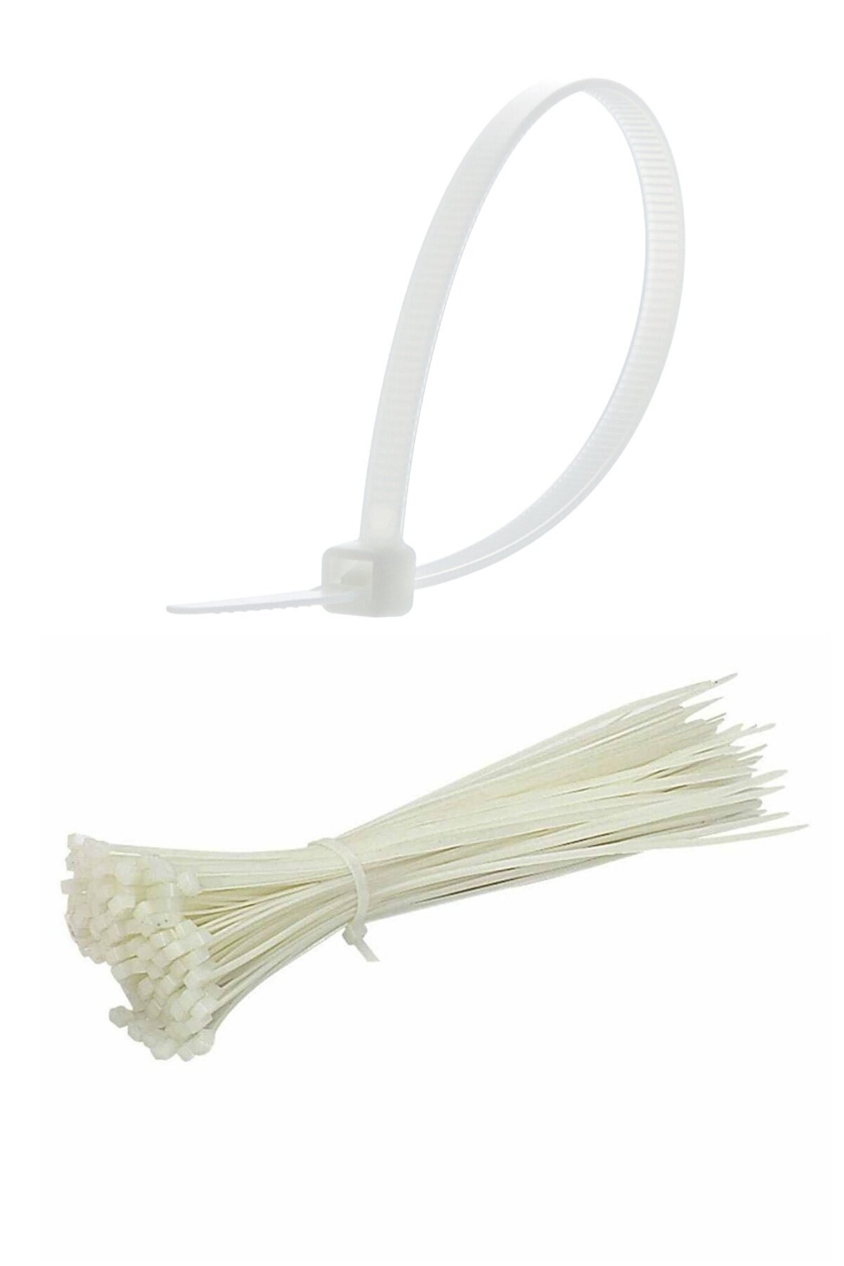 100 Adet Plastik Cırt Kelepçe Kablo Bağı Kablo Düzenleyici-4.8 X 380 MM (5271)