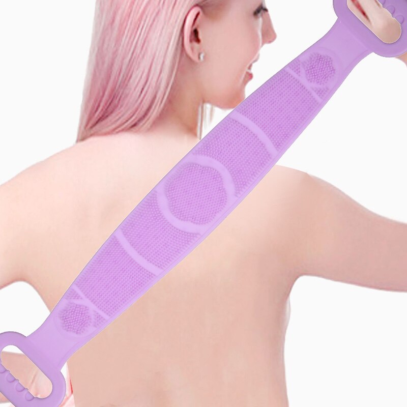 70 cm Çift Taraflı Sırt Kesesi -Silikon Duş Kesesi - Peeling Banyo Kesesi (5271)