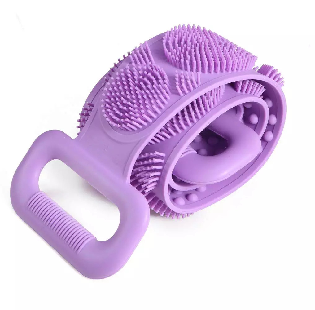 70 cm Çift Taraflı Sırt Kesesi -Silikon Duş Kesesi - Peeling Banyo Kesesi (5271)
