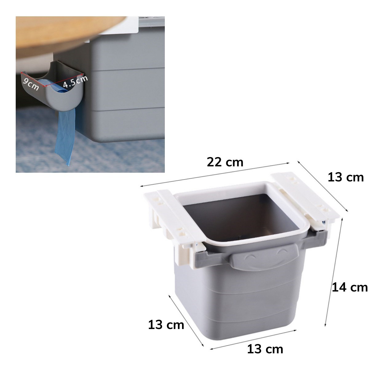 Masa Altı Sürgülü Mini Çöp Kovası (5271) Masa Altı Sürgülü Mini Çöp Kovası (5271)