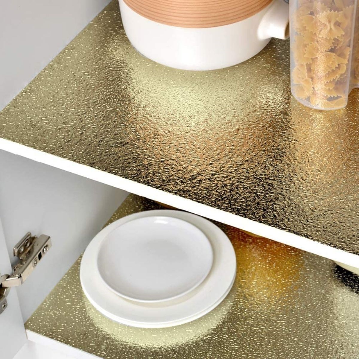 10 Metre Kendinden Yapışkanlı Silinebilir Mutfak Tezgah Üstü Sticker Folyo Gold Renk (5271)