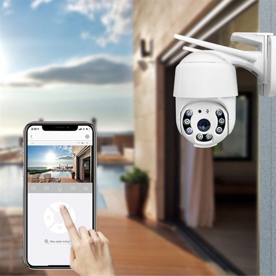 2.0 MP HD Lens İç Dış Mekan Suya Danıklı IP Wifi Network Güvenlik Kamerası Wifi Kamera (5271) 2.0 MP HD Lens İç Dış Mekan Suya Danıklı IP Wifi Network Güvenlik Kamerası Wifi Kamera (5271)
