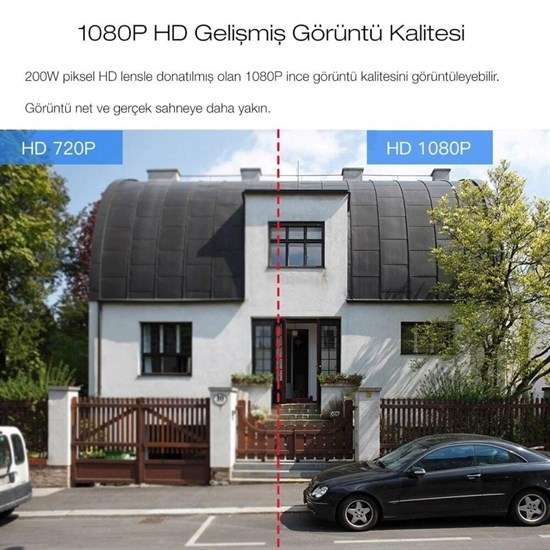 2.0 MP HD Lens İç Dış Mekan Suya Danıklı IP Wifi Network Güvenlik Kamerası Wifi Kamera (5271) 2.0 MP HD Lens İç Dış Mekan Suya Danıklı IP Wifi Network Güvenlik Kamerası Wifi Kamera (5271)