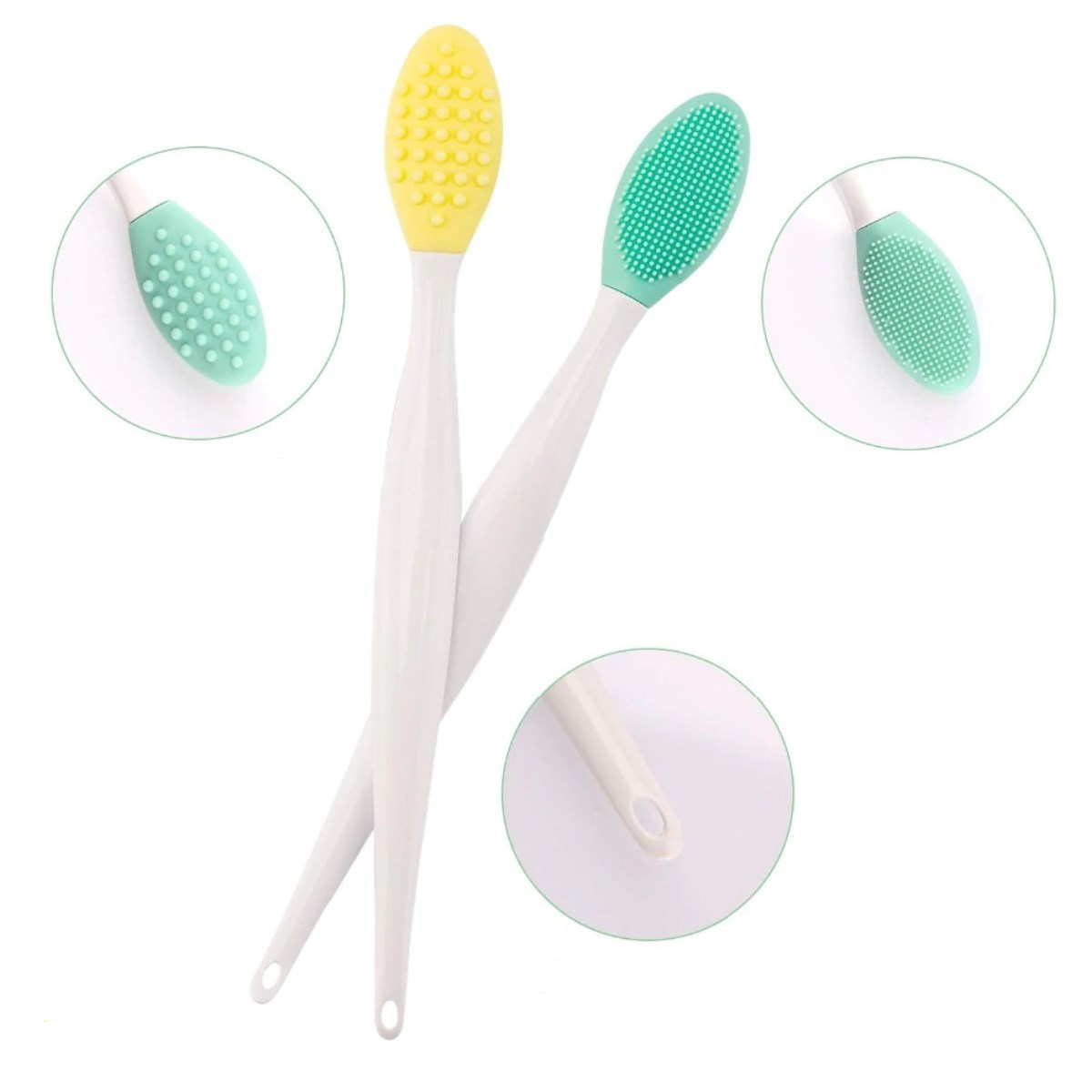 2 Adet Dudak Fırçası Peeling Etkili Gözenek Siyah Nokta Temizleyici Akne Giderici Çift Yönlü Fırça (5271) 2 Adet Dudak Fırçası Peeling Etkili Gözenek Siyah Nokta Temizleyici Akne Giderici Çift Yönlü Fırça (5271)