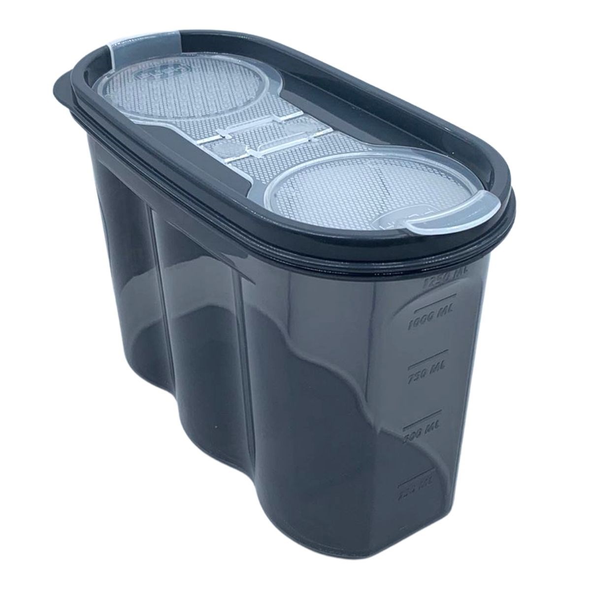 2 Kapaklı Ölçekli Erzak Saklama Kabı - 1,2 Litre - SA930 (5271)