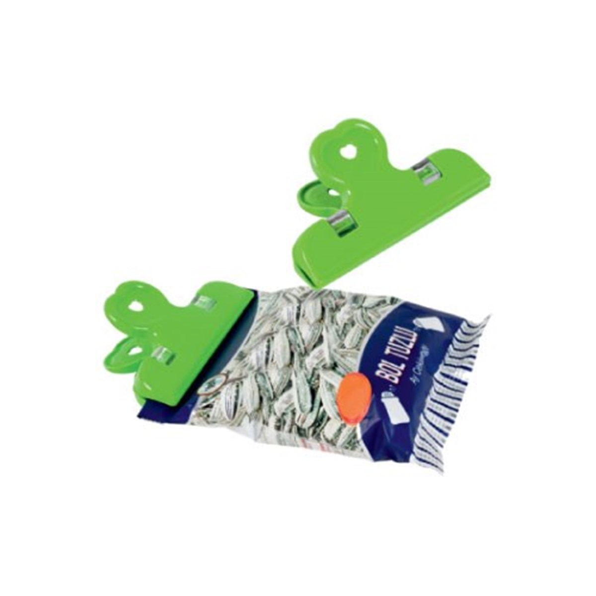2'li Pratik Torba Paket Ve Poşet Kapatıcı Kilitli Klips Mandal (5271) 2'li Pratik Torba Paket Ve Poşet Kapatıcı Kilitli Klips Mandal (5271)
