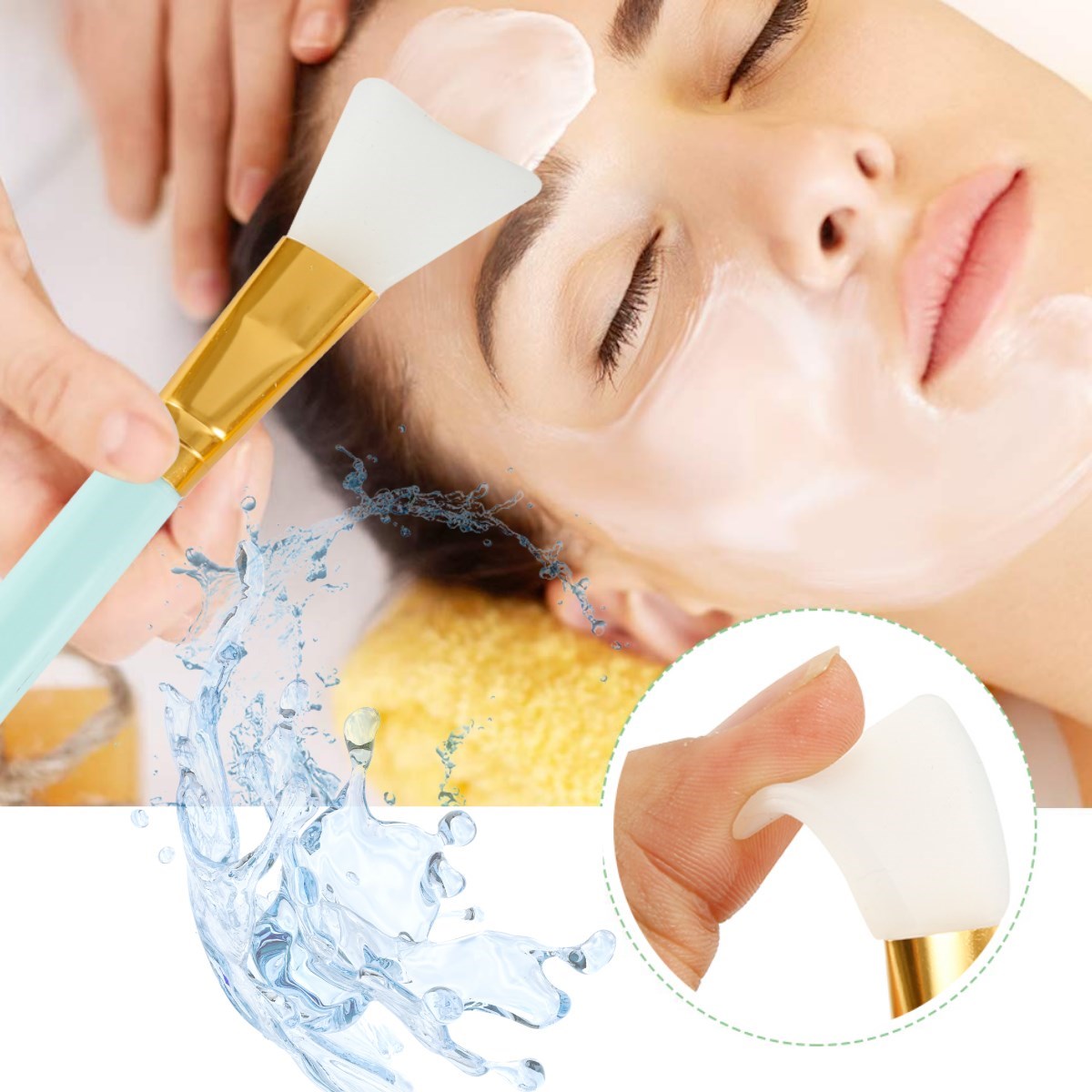 2li Silikon Temizlemesi Kolay Kullanılabilen Yüz Cilt Bakımı Maske Ve Krem Spatulası (5271) 2li Silikon Temizlemesi Kolay Kullanılabilen Yüz Cilt Bakımı Maske Ve Krem Spatulası (5271)