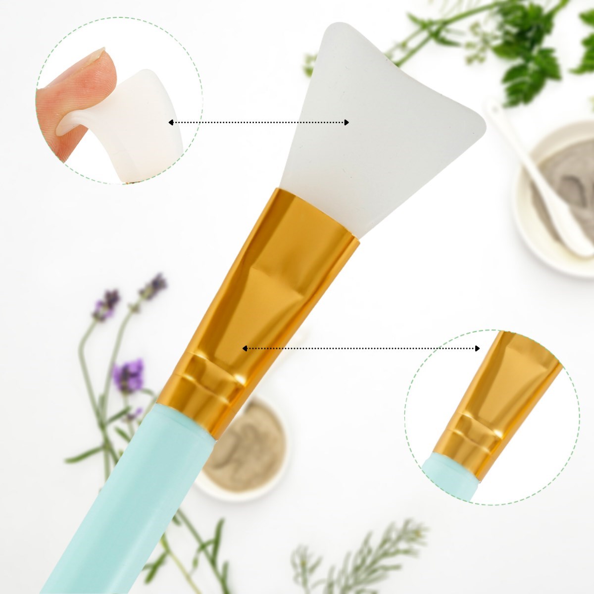2li Silikon Temizlemesi Kolay Kullanılabilen Yüz Cilt Bakımı Maske Ve Krem Spatulası (5271) 2li Silikon Temizlemesi Kolay Kullanılabilen Yüz Cilt Bakımı Maske Ve Krem Spatulası (5271)