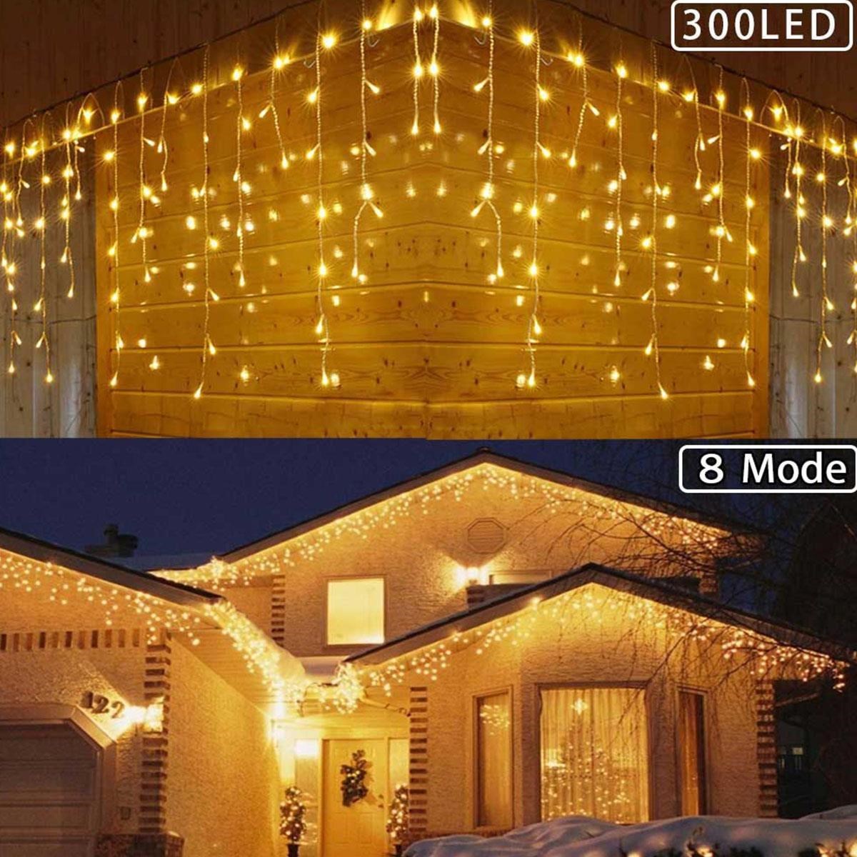 8 Fonksiyonlu 16 Saçaklı Perde Led 3 x 1 (Günışığı) (5271)
