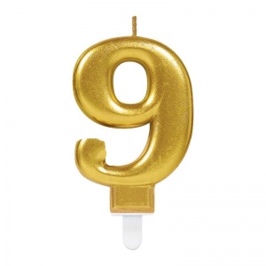 9 Rakam Mum Gold Renk (5271)