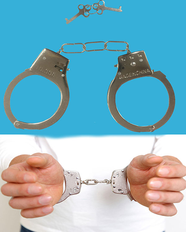 Anahtarlı Oyuncak Metal Kelepçe Polis Kelepçesi (5271)