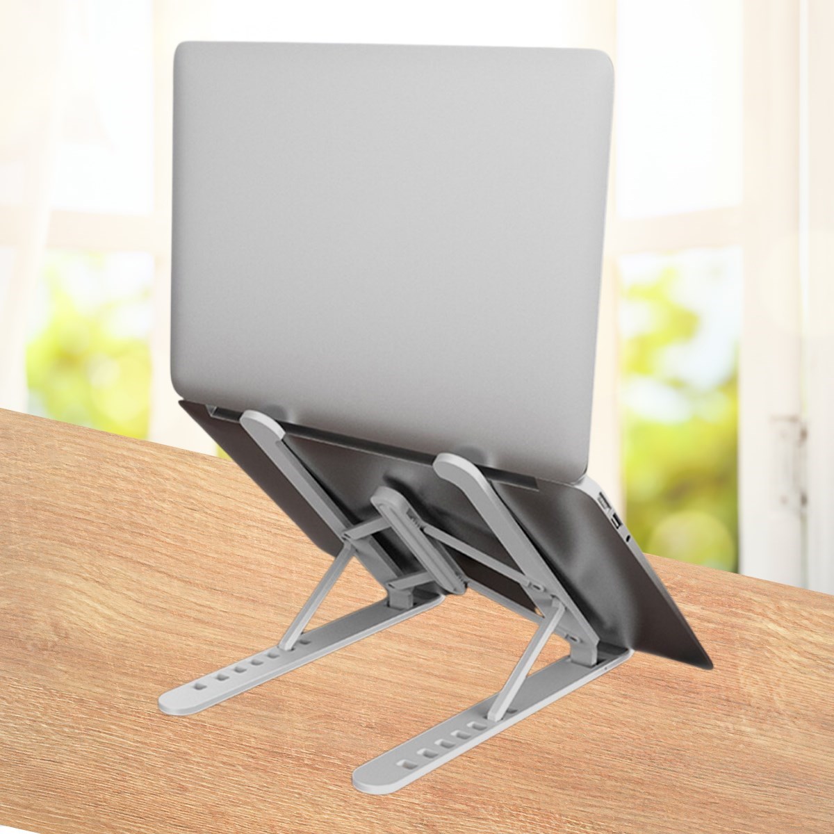 Ayarlanabilir Plastik Dizüstü Destek Tabanı Katlanabilir Taşınabilir Laptop Sehpası Yükseltici (5271)