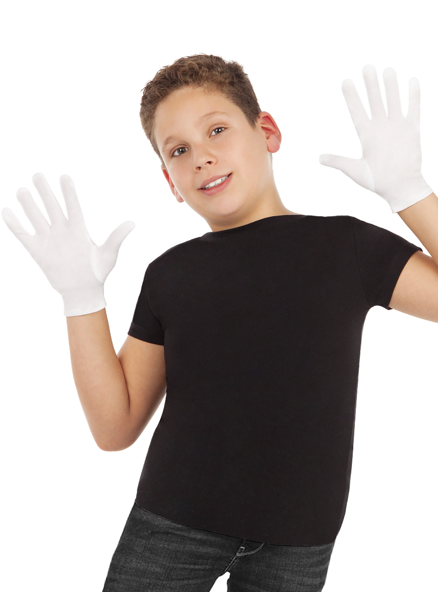Beyaz Renk Çocuk Boy Likralı Pandomim Eldiveni (5271) Beyaz Renk Çocuk Boy Likralı Pandomim Eldiveni (5271)