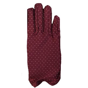Bordo Renk Puanlı Çocuk Eldiveni (5271)