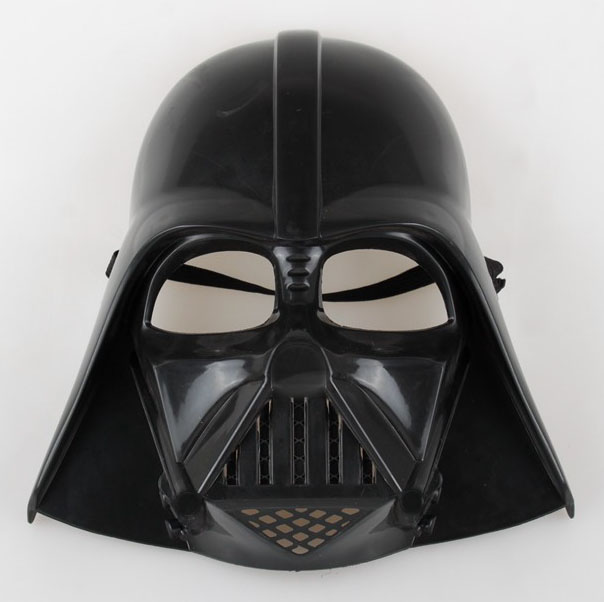 Çocuk Boy Yıldız Savaşları Star Wars Darth Vadet Maskesi ve 90 cm Pelerin Seti Siyah (5271)