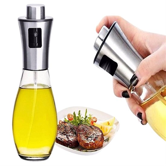 Çok Amaçlı Spreyli Sızdırmaz Cam Şişe Yağdanlık Limon Sirke Sos Püskürtücü Dağıtıcı Sprey (5271)