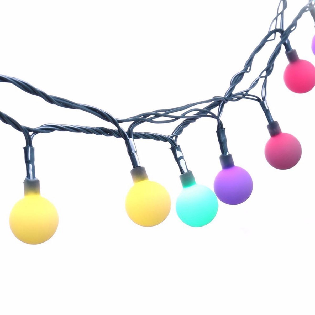 Dekoratif Minik Top 40 Ledli Dekoratif Dolama Led Işık (RGB) (5271)