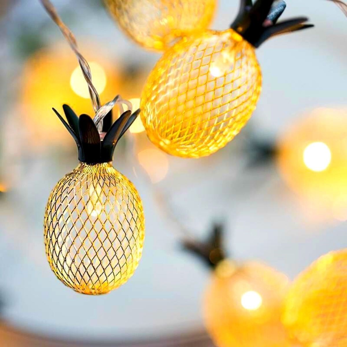 Dekoratif Pilli Pineapple Ananas Pilli Şerit Led Işık (1 Metre) (5271)