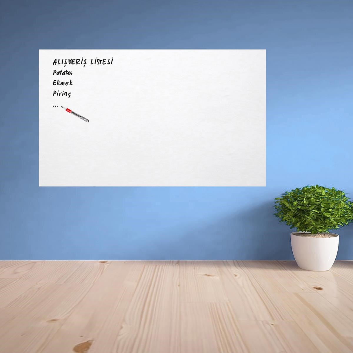 Ders Çalışma Yazı Tahtası Manyetik Duvar Stickerı 100x60 cm (5271)