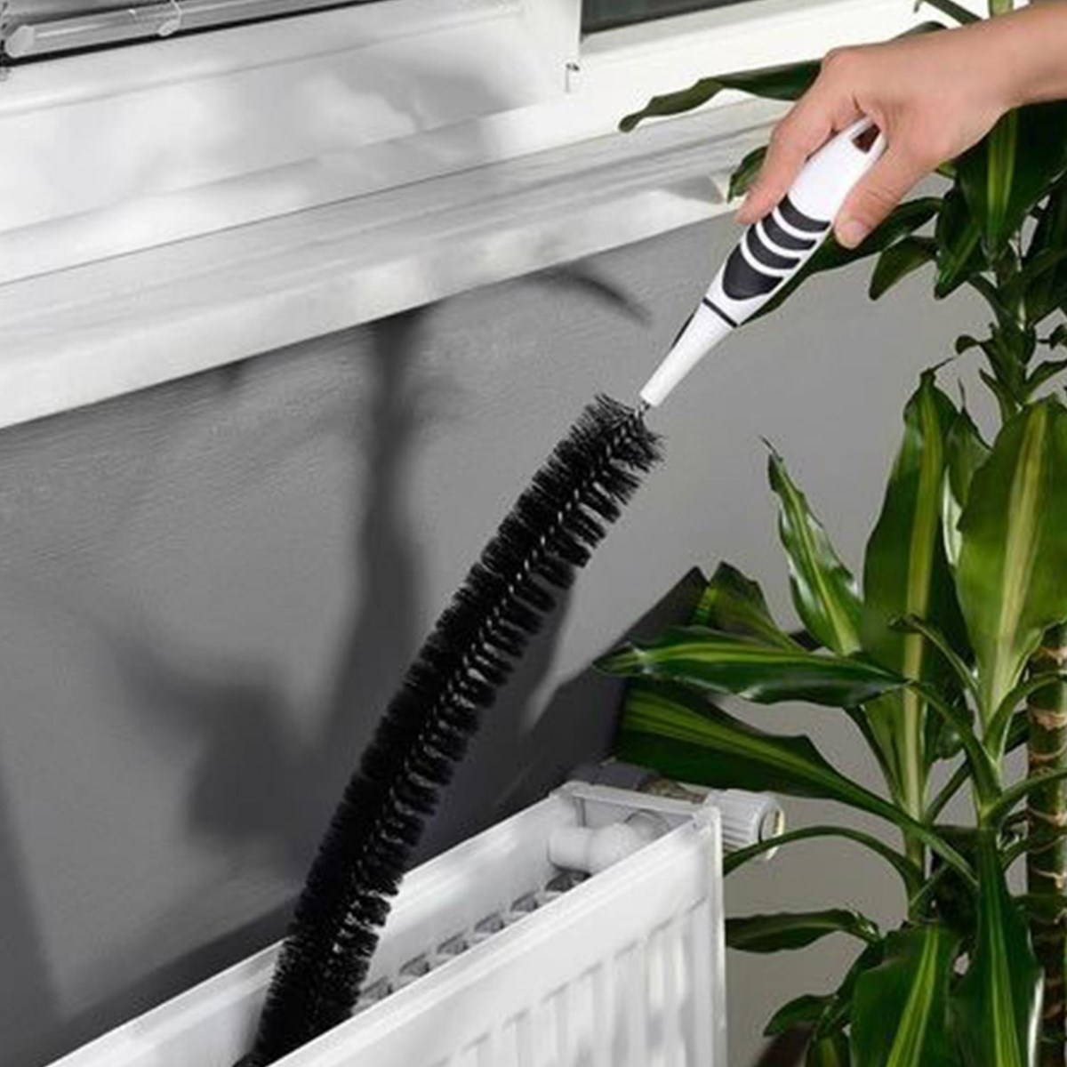 Ergonomik Pratik Kolay Kalorifer Peteği Temizleme Fırçası Aleti (5271)