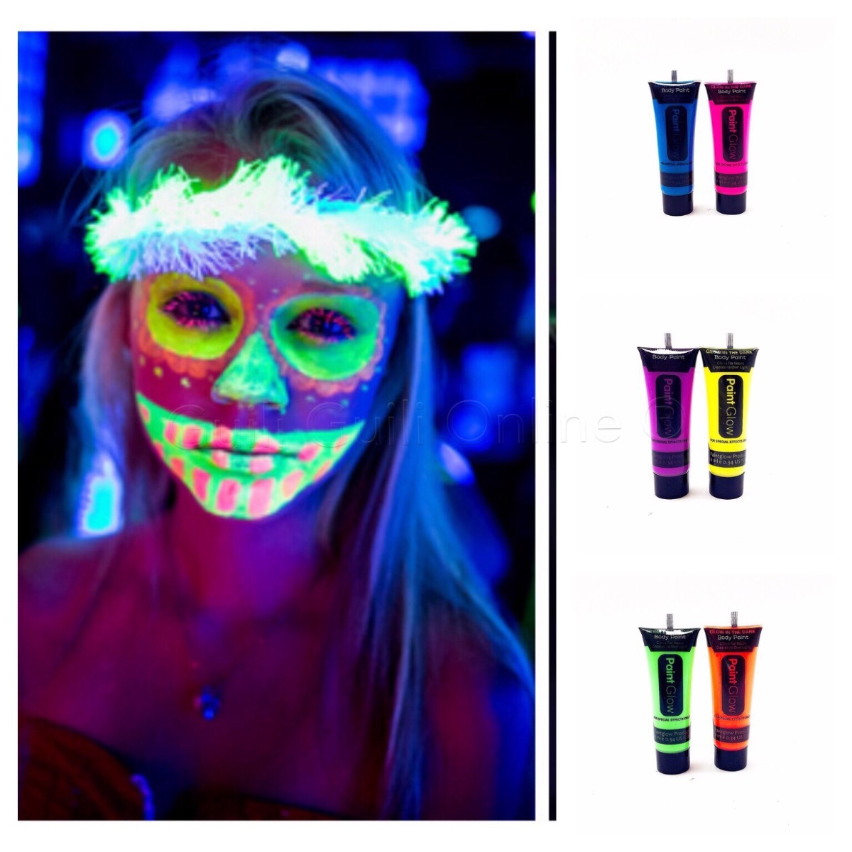Glow Boya Fosforlu Krem Boya 12 Adet (5271)