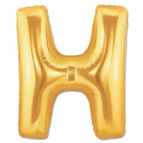 H Harf Folyo Balon Altın Renk  40 inç (5271)