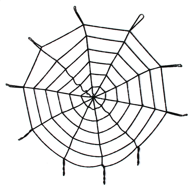 Halloween Cadılar Bayramı Örümcek Ağ Dekor Siyah 1.5 Metre (5271)