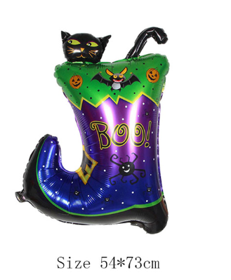 Halloween Çizmeli Kara Kedi Folyo Balon (5271)