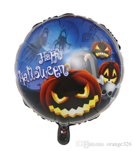 Happy Halloween Balkabağı Folyo Balon 18 inç (5271)