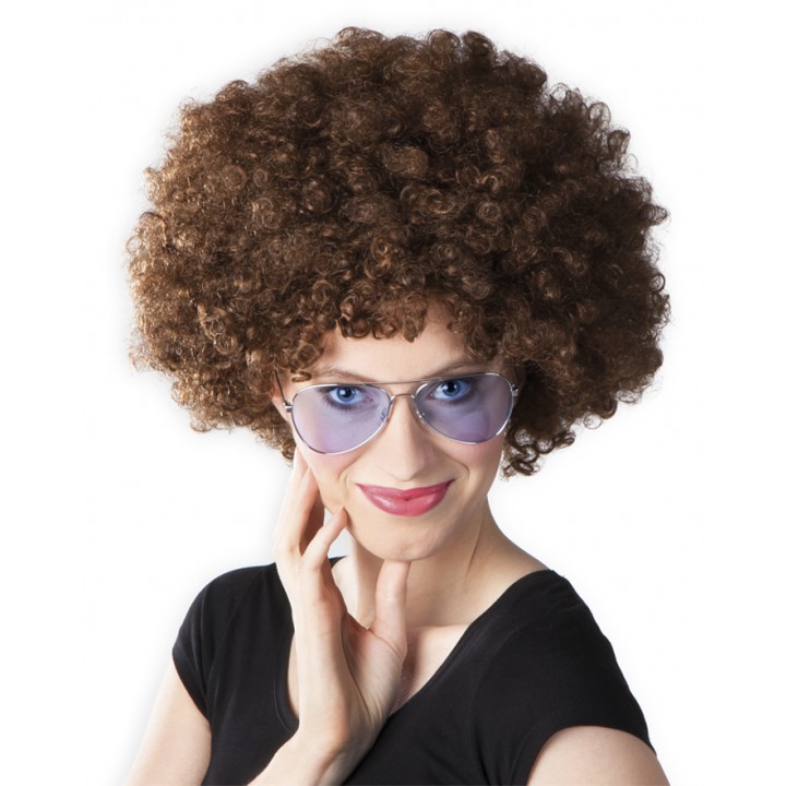 Kahve Renk Kıvırcık Afro Bonus Peruk (5271)