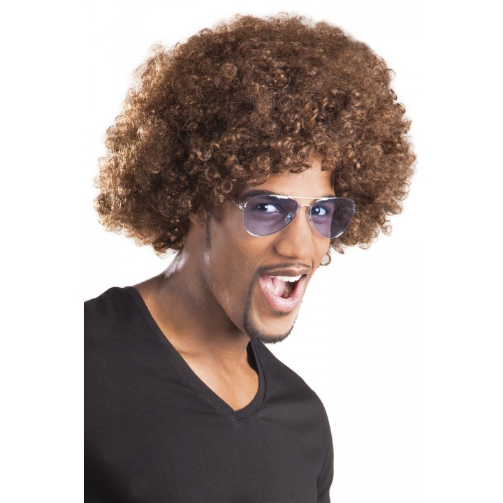 Kahve Renk Kıvırcık Afro Bonus Peruk (5271)