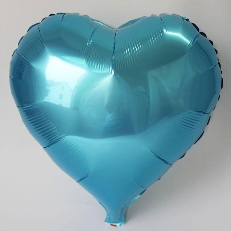 Kalp Balon Folyo Açık Mavi 45 cm 18 inç (5271)