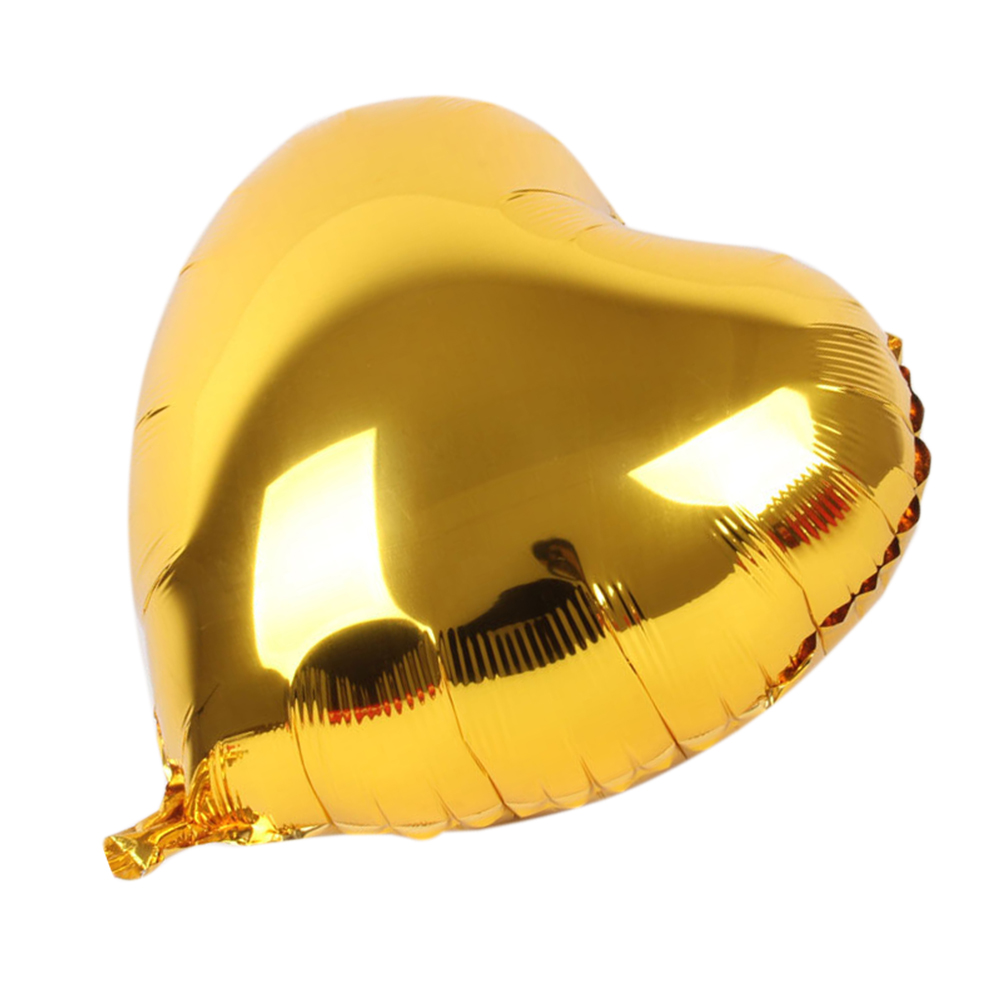 Kalp Balon Folyo Sarı 45 cm 18 inç (5271)
